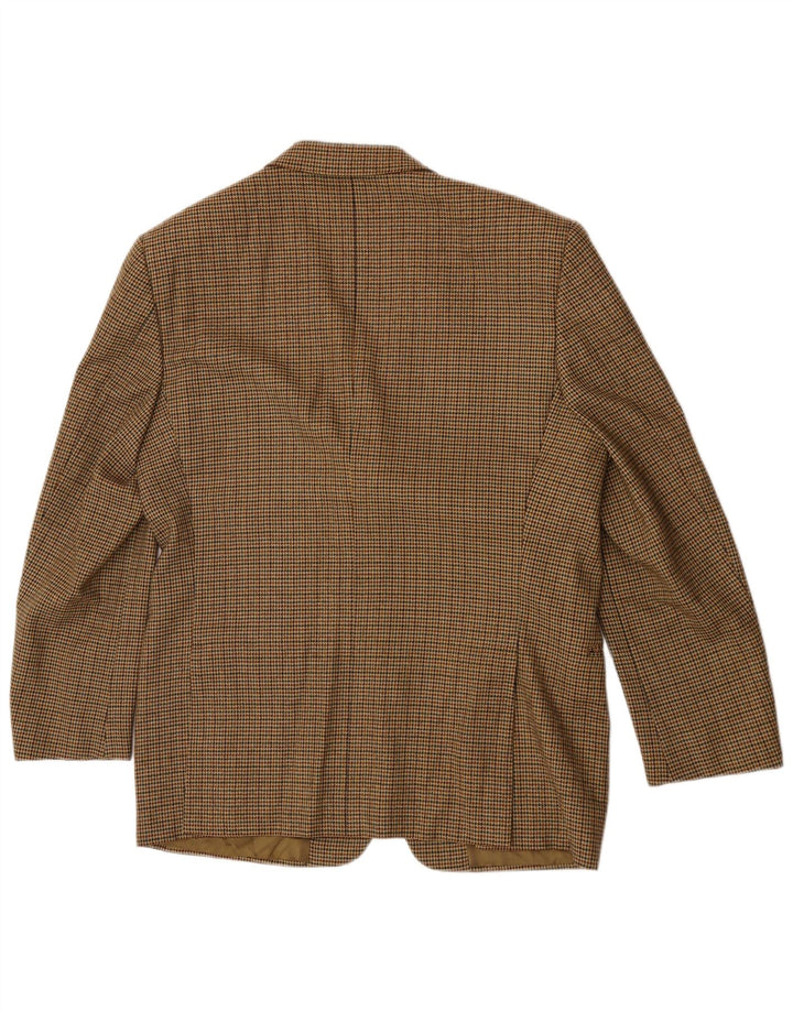 Emanuel Ungaro Herre 3-knaps blazerjakke UK 38 Medium Brown Houndstooth