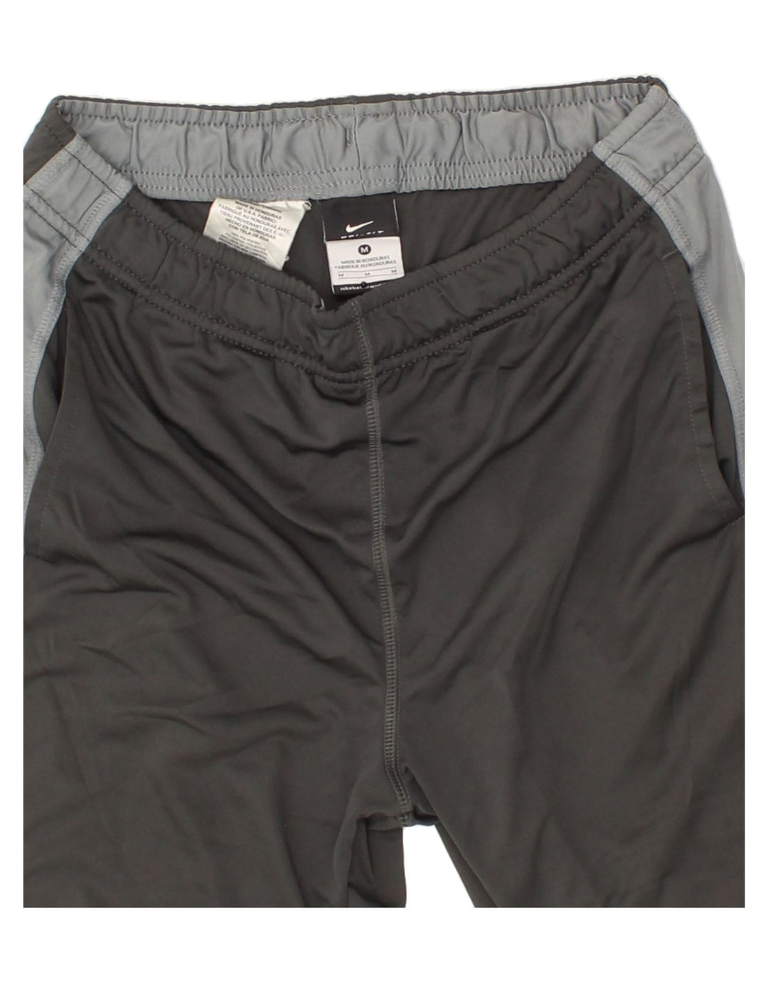 NIKE Boys Dri Fit Sport Shorts 10-11 Years Medium Grey Colourblock Vintage Nike and Second-Hand Nike from Messina Hembry 