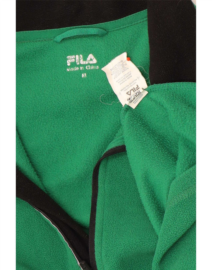 Fila Herre lynlås hals Fleece Jumper Medium Grøn Polyester