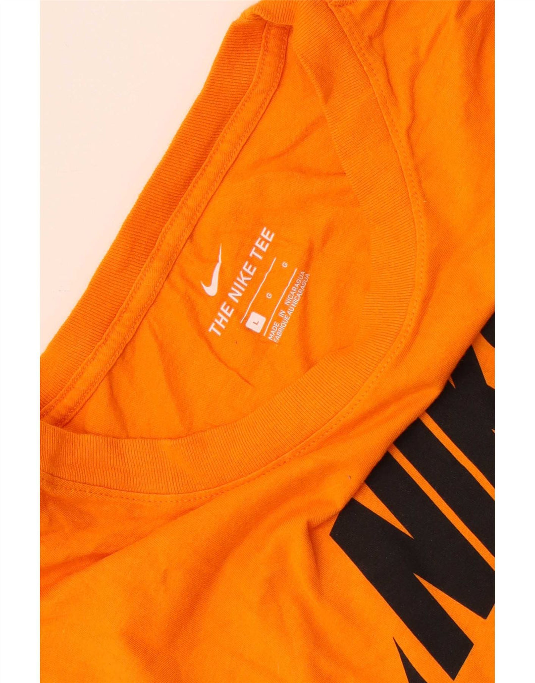 Nike grafisk T-shirt top til mænd, stor orange