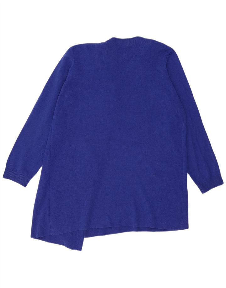 MARKS & SPENCER Dame Oversized Longline cardigan sweater UK 18 XL Blå