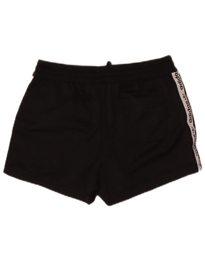 Adidas Graphic Sports Shorts til kvinder UK 10 Small Black Polyester