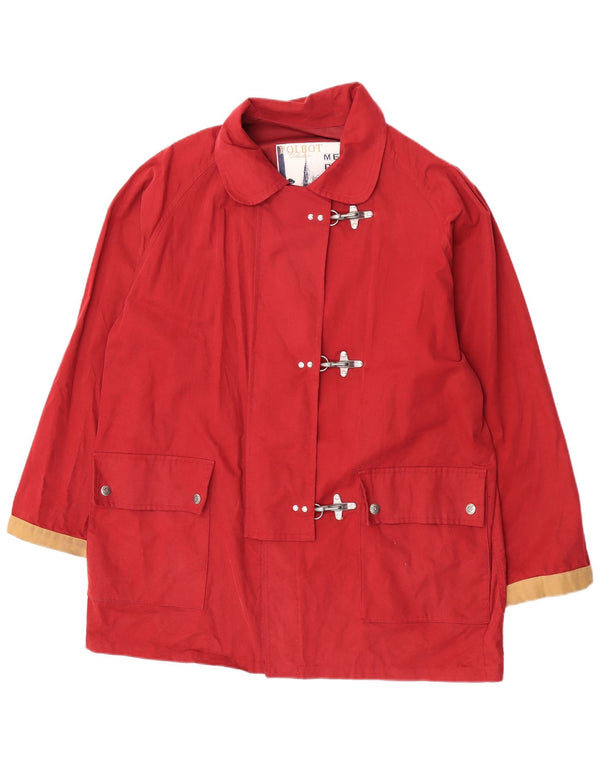 Polbot Womens Oversized Utility Jacket UK 18 XL Rød Colourblock Bomuld
