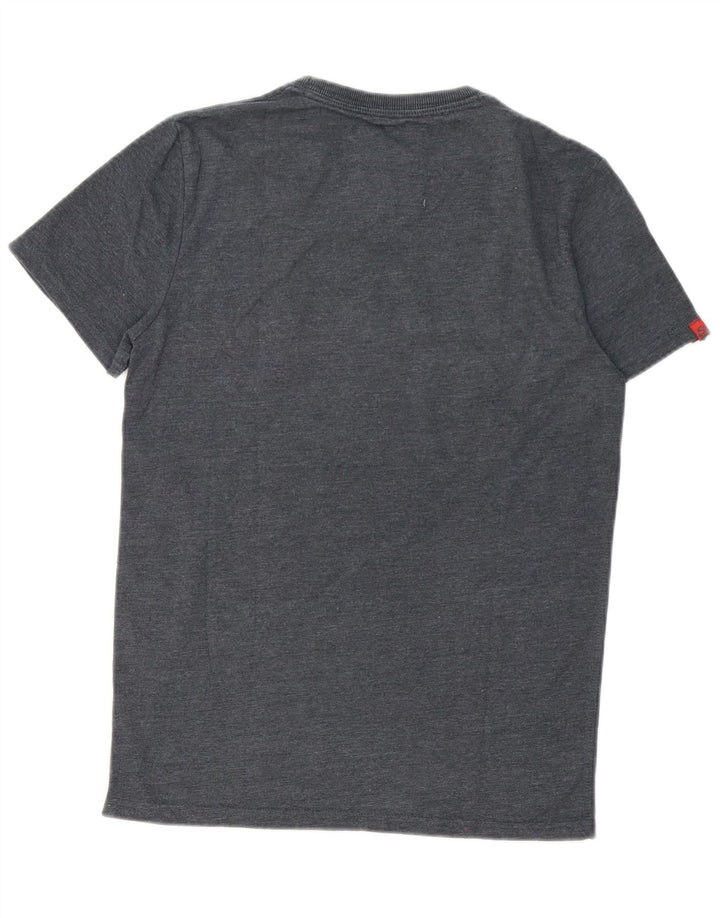 Superdry Herre grafisk T-shirt Top mellemgrå bomuld