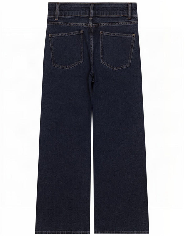 Marks & Spencer damejeans med brede ben UK 14 Medium W30 L28 Marineblå