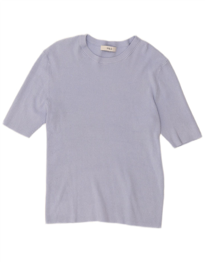 Marks & Spencer T-shirt top til kvinder DK 6 XS Blå