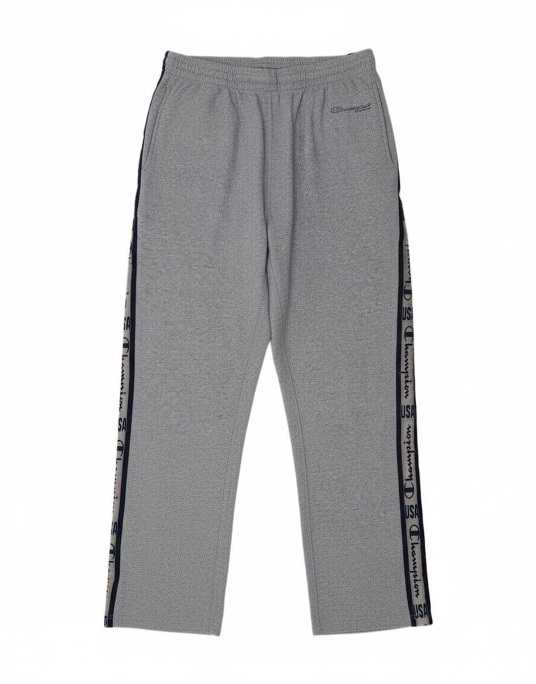 CHAMPION Mens Graphic Tracksuit Trousers Medium  Blue Flecked