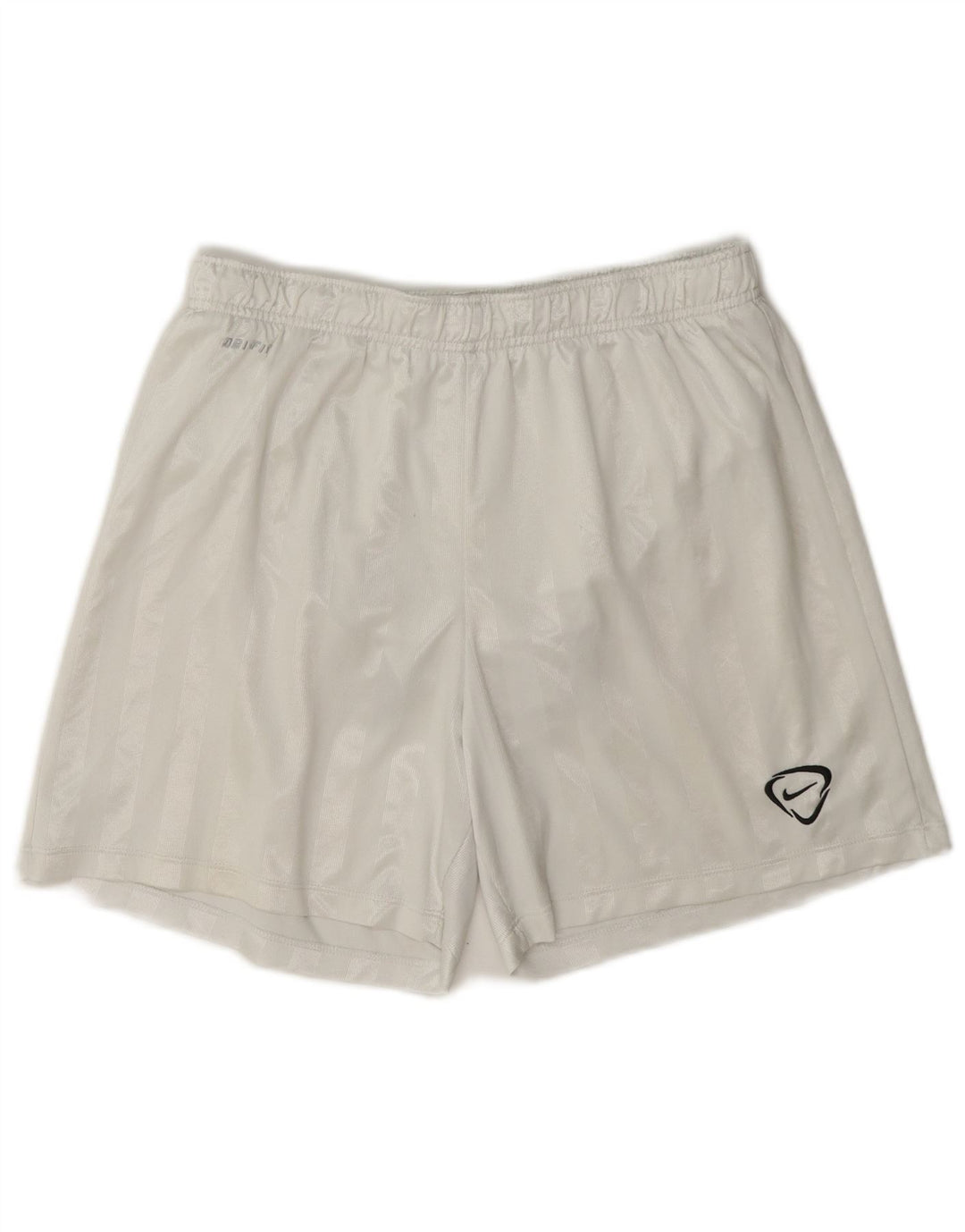 Nike Herre Dri Fit almindelige sportsshorts Medium hvid stribet polyester