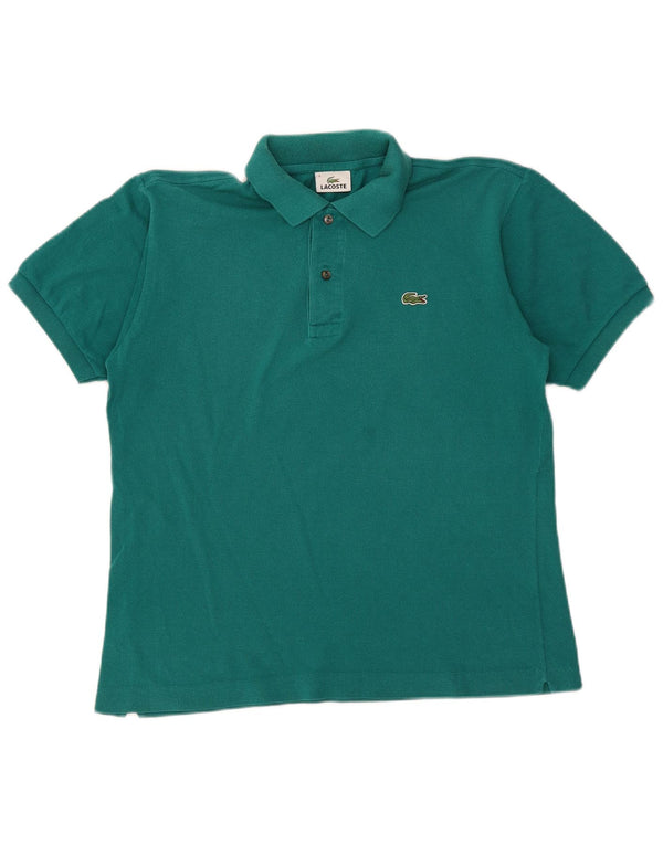 Lacoste Mens Polo Shirt Size 4 Medium Green Cotton