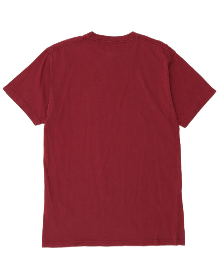 VANS Herre Classic Fit Grafisk T-Shirt Top Medium Burgundy Bomuld