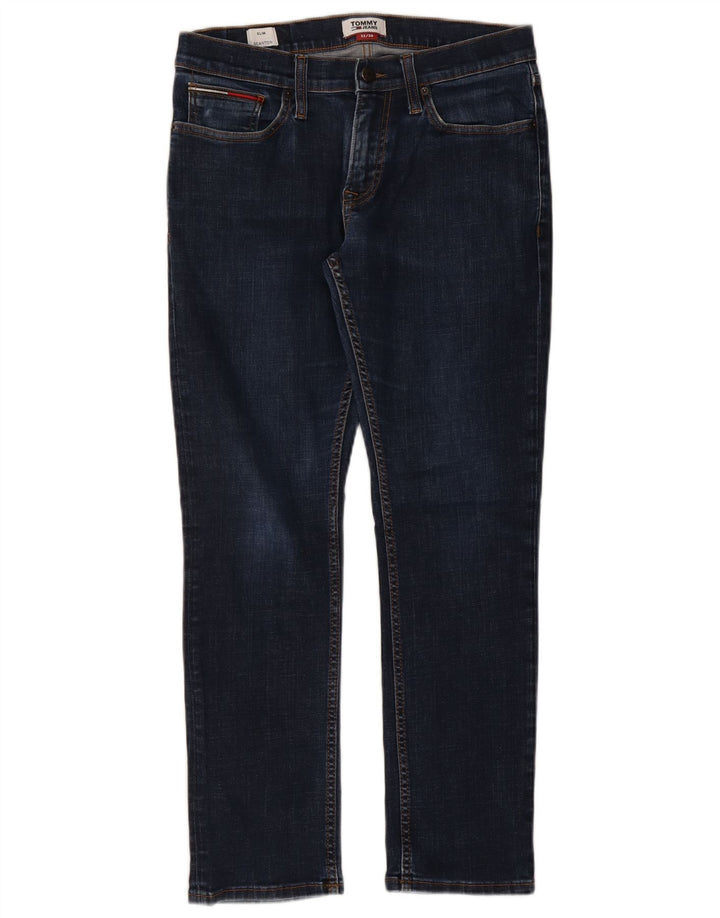 TOMMY HILFIGER Herre Scanton Slim Jeans W32 L30 Marineblå