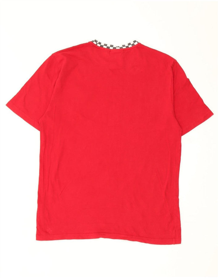 Vans Dame T-Shirt Top UK 18 XL Rød Bomuld
