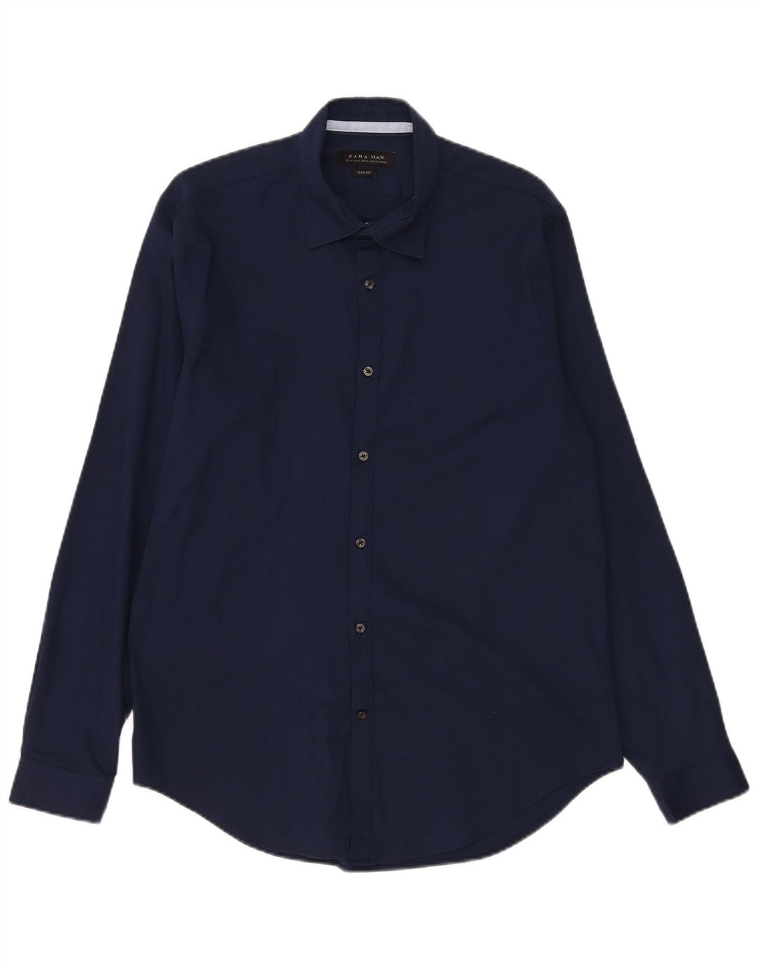 Zara herre Slim Fit skjorte XL marineblå