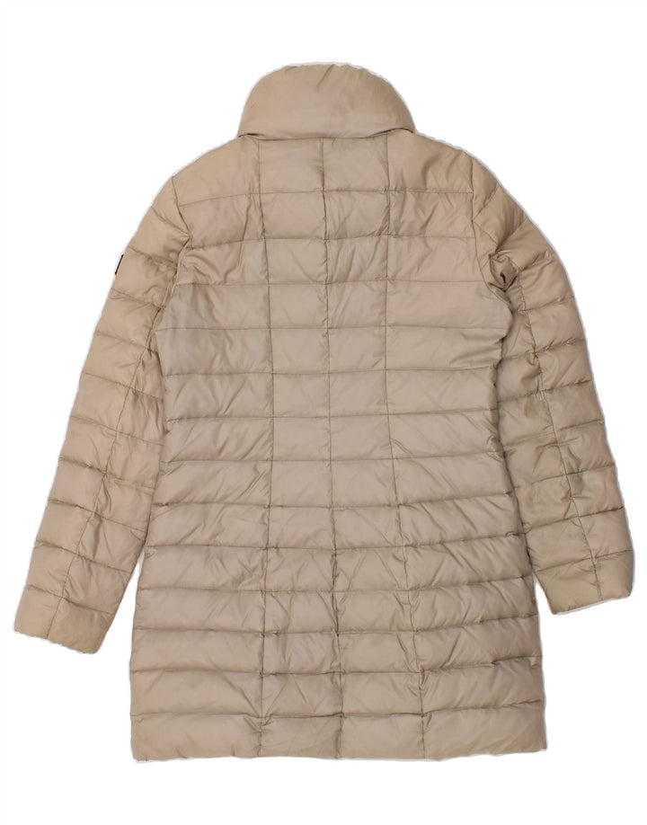 CALVIN KLEIN JEANS Womens Padded Coat UK 10 Small Beige Nylon Vintage Calvin Klein Jeans and Second-Hand Calvin Klein Jeans from Messina Hembry 
