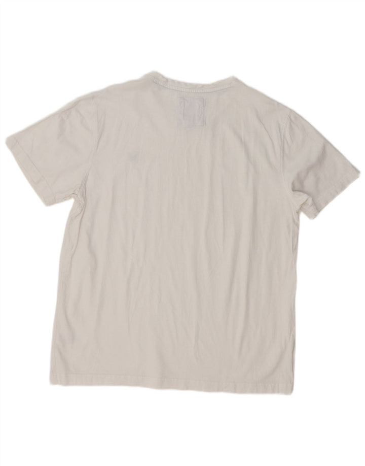 Crew Clothing Herre T-Shirt Top Stor Hvid Bomuld