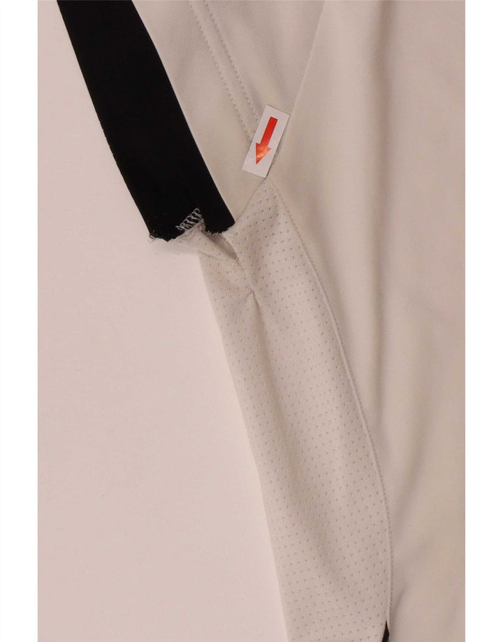 Adidas Dame T-Shirt Top UK 12 Medium White Polyester