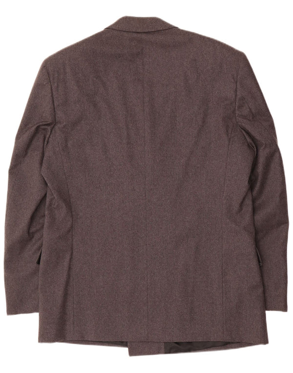 Caesar Herre dobbeltradet blazerjakke UK 38 Medium Grey Wool