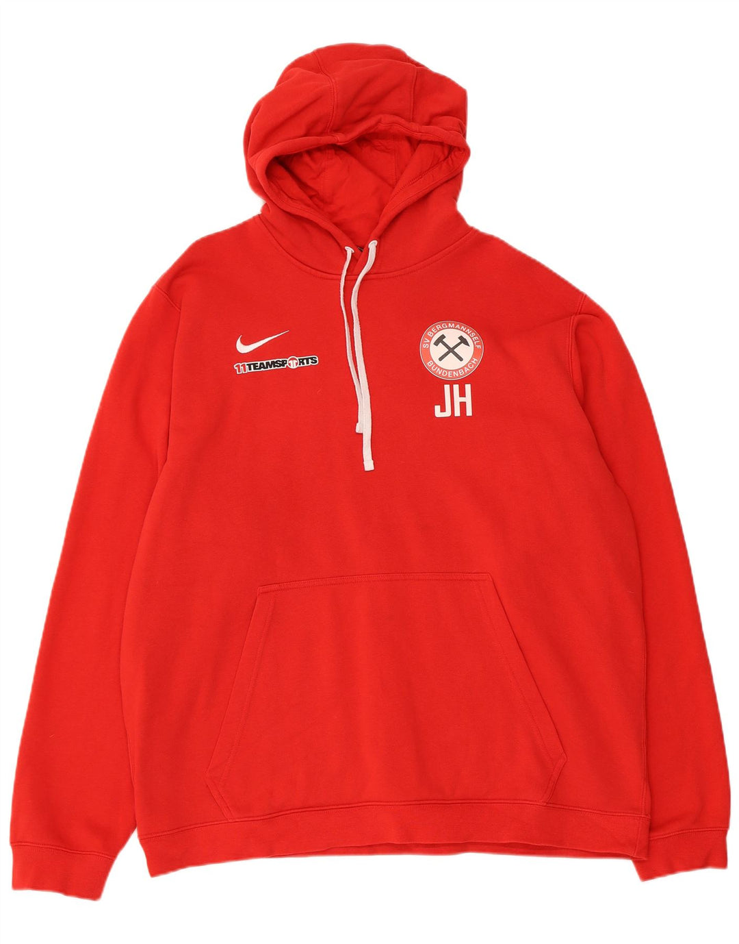 Nike grafisk hættetrøje til mænd 2XL rød bomuld