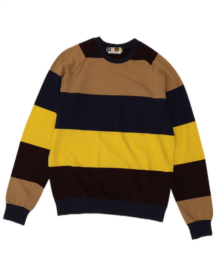 MSGM Herre Sweatshirt Jumper Lille flerfarvet stribet bomuld