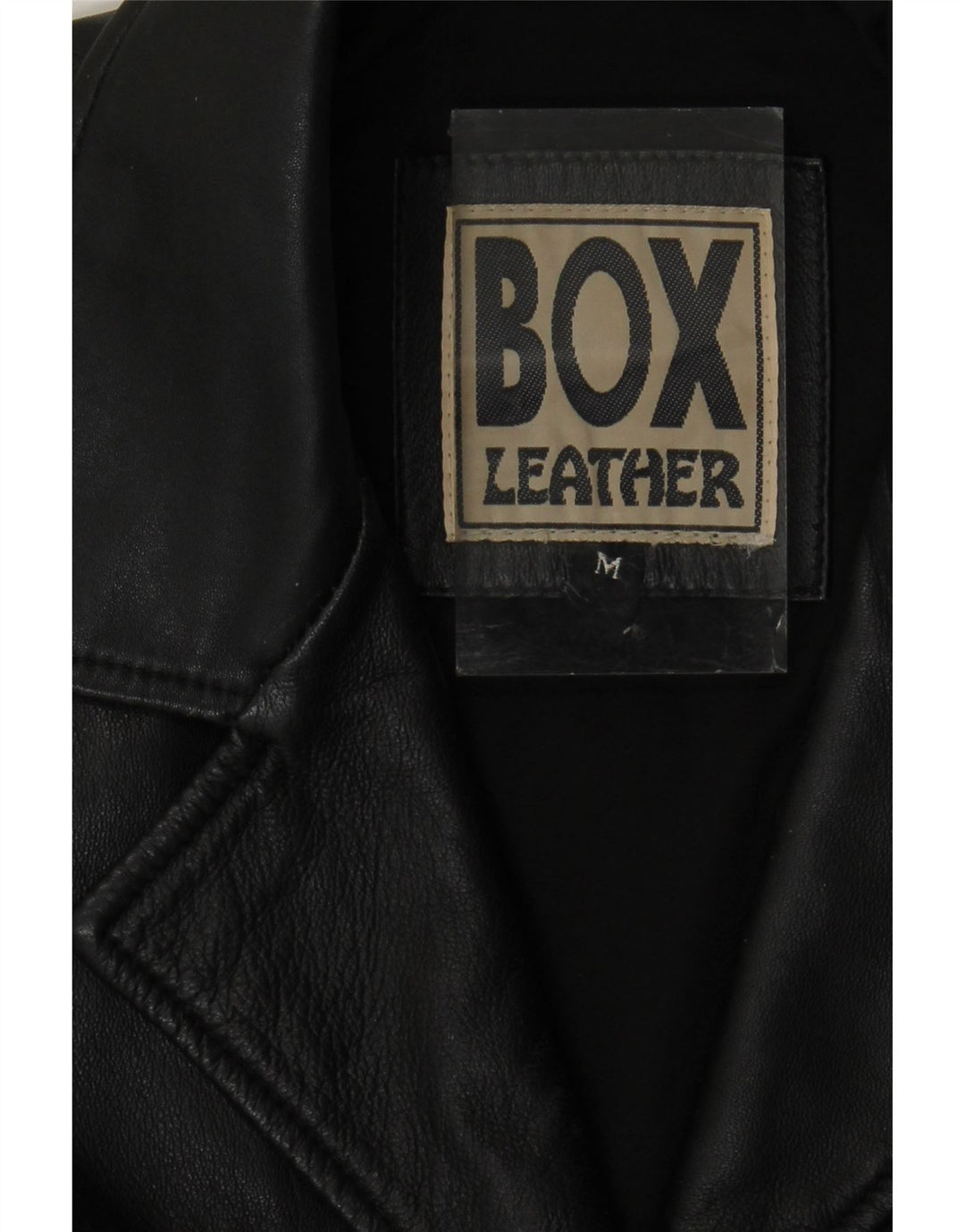 Vintage læderfrakke til kvinder UK 14 Medium sort læder