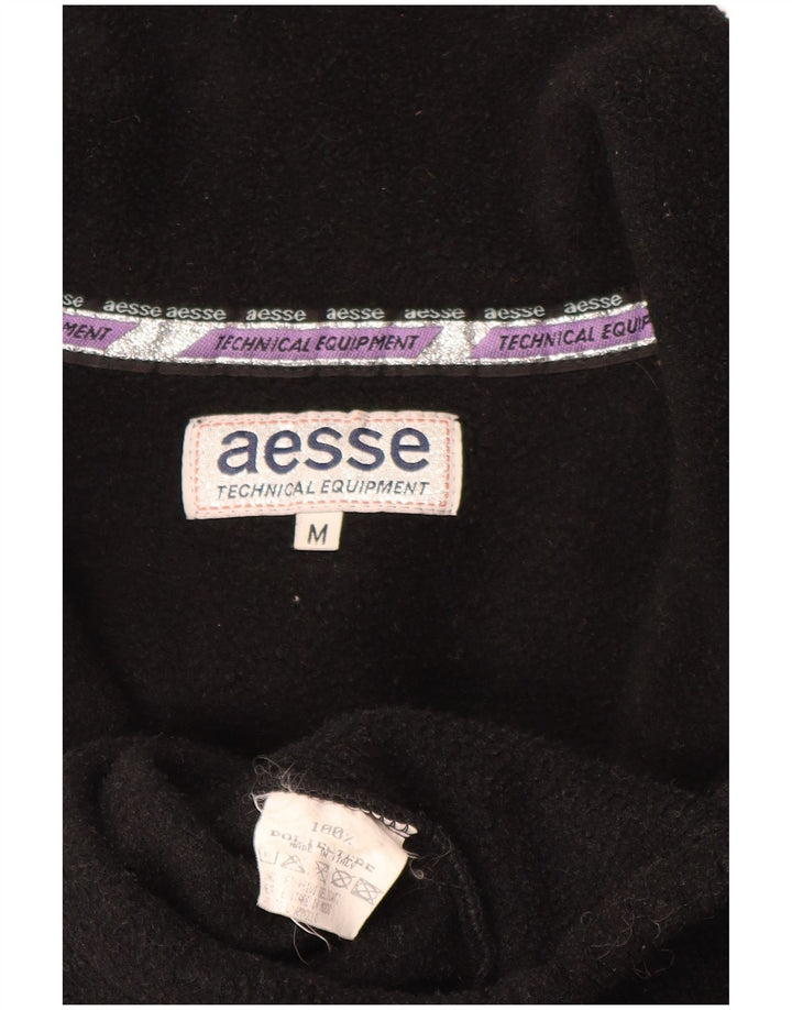 Aesse Herre lynlåshals Fleece Jumper Medium Sort Polyester