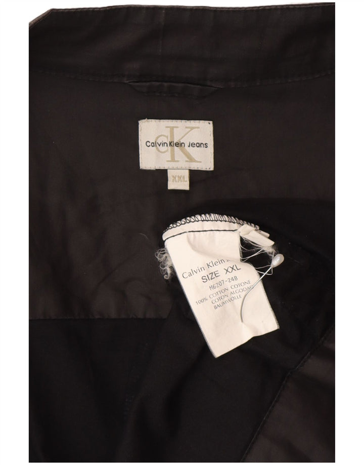 Calvin Klein Jeans Bomberjakke til mænd UK 44 2XL Grå Bomuld