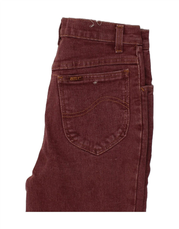 RIFLE Womens Skinny Jeans W28 L30  Maroon Cotton Vintage Rifle and Second-Hand Rifle from Messina Hembry 