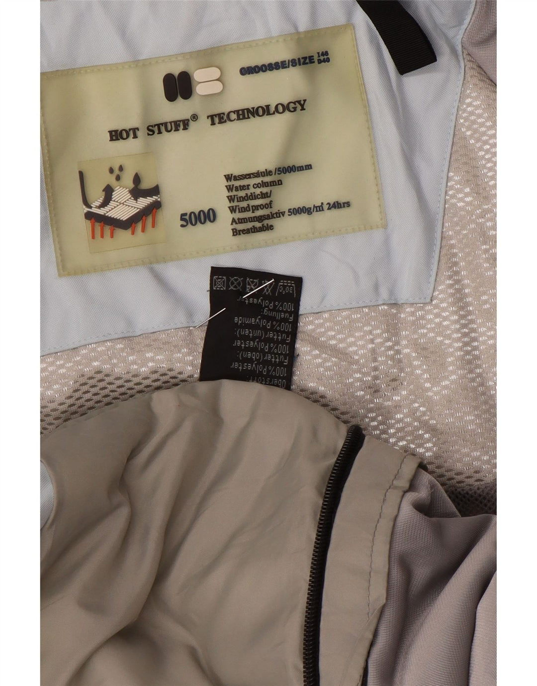 Hot Stuff Dame Skijakke IT 46 Large Blue Colourblock Polyester