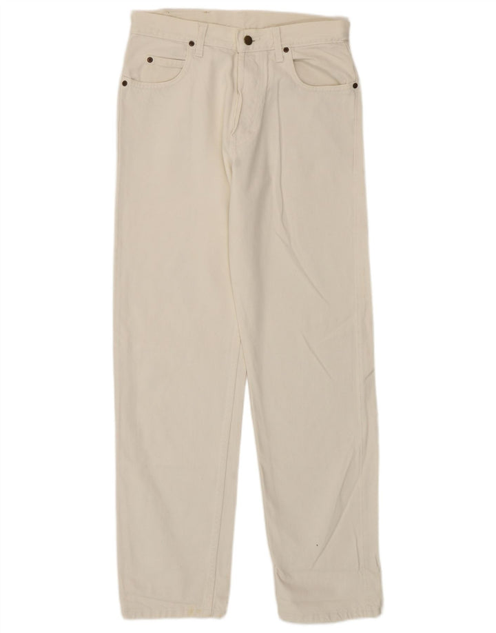 Lee Mens California Straight Jeans W31 L31 Hvid Bomuld