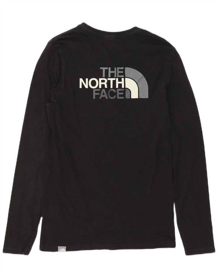 THE NORTH FACE Mens Graphic Top Long Sleeve XS Black Cotton