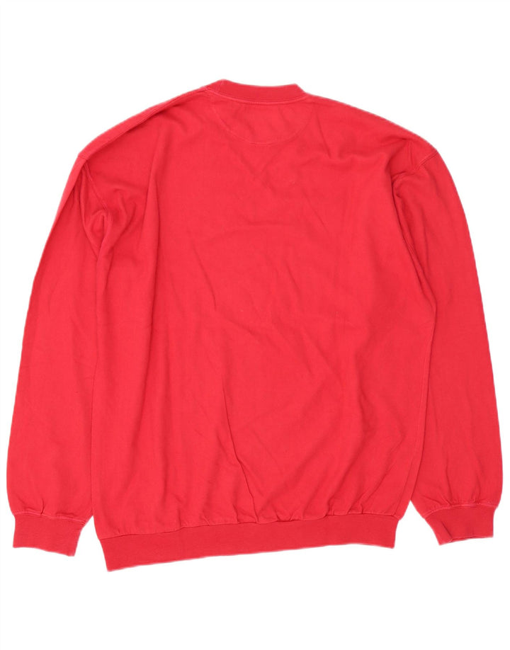 Brooksfield Herre Sweatshirt Jumper Large Rød