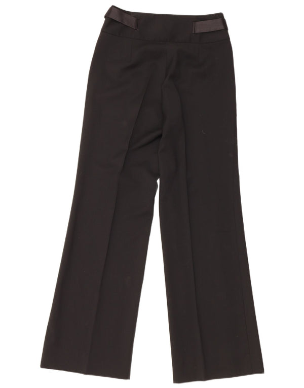 Massimo Dutti Kvinder Casual Bukser med brede ben EU 36 XS W26 L30 Sort Uld