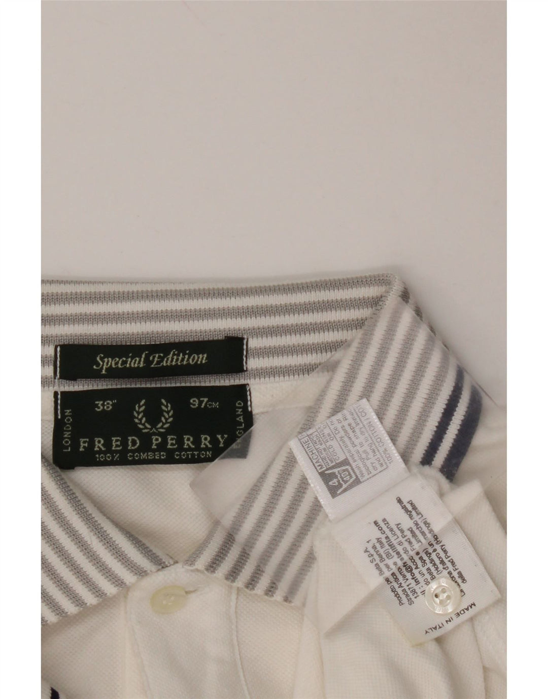 FRED PERRY Herre Special Edition Polo Shirt Lille hvid bomuld