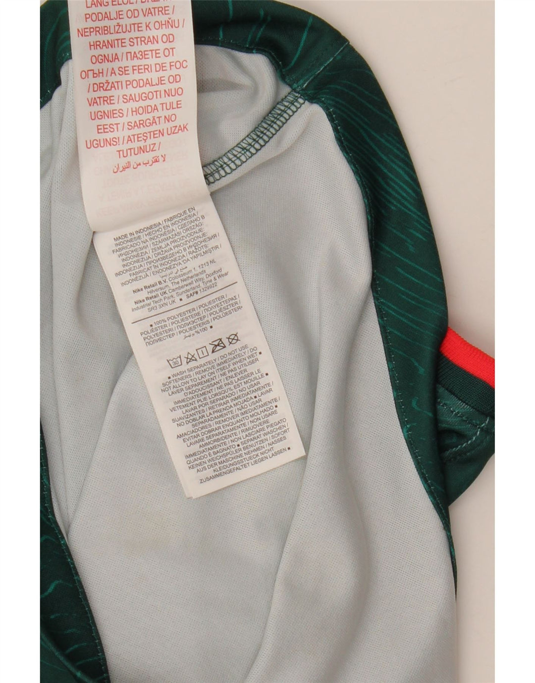 NIKE drenge grafisk t-shirt top 11-12 år grøn polyester