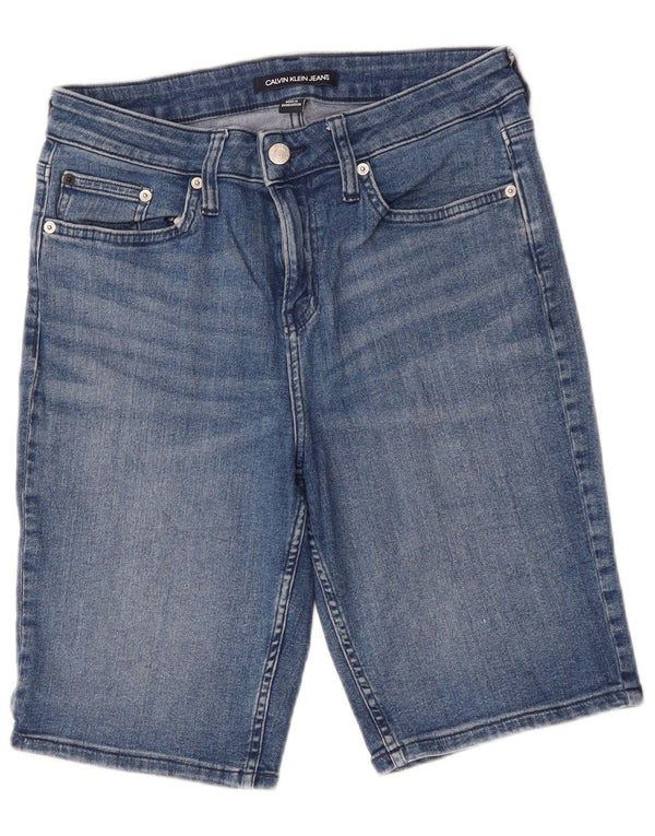 Calvin Klein Boys Denim Bermuda Shorts 9-10 år W28 Blå Bomuld