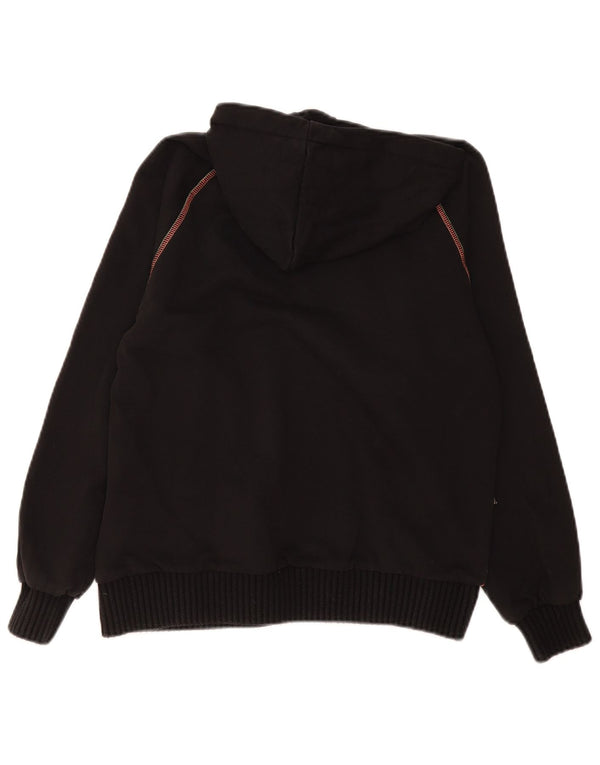 Desigual Womens Grafisk Oversized Hoodie Jumper UK 10 Small Black Polyester