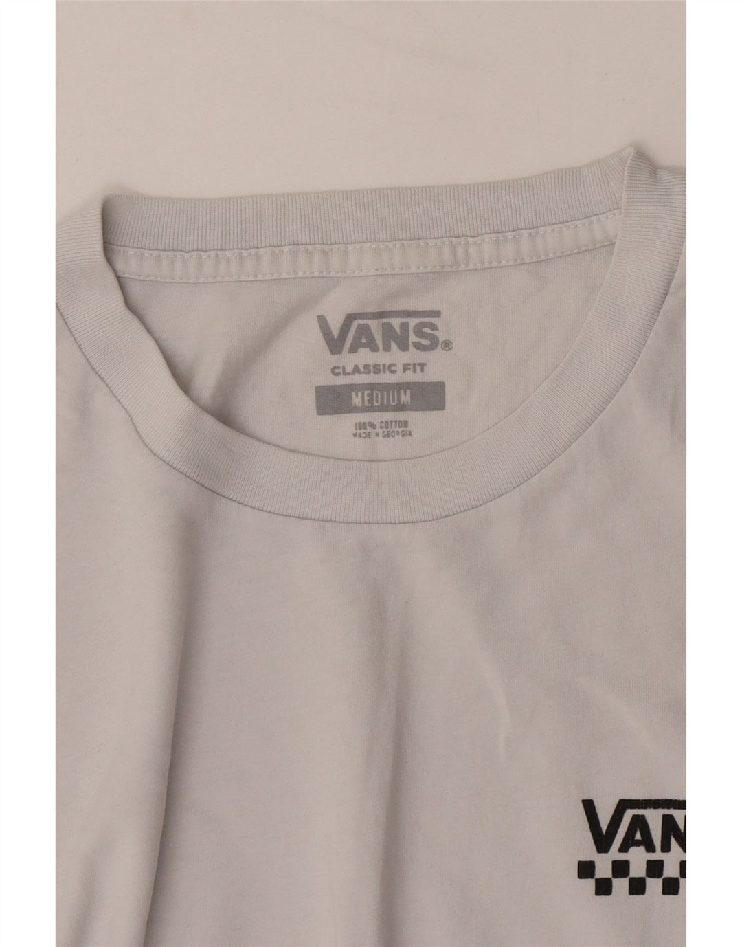 Vans Herre Classic Fit T-Shirt Top Medium Grey Bomuld