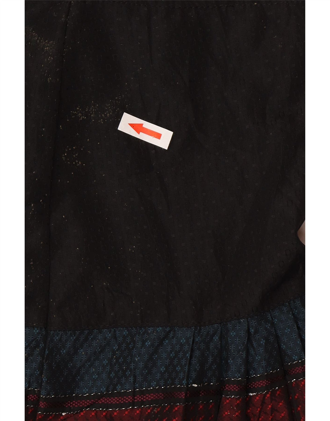 Benetton A-line nederdel til kvinder W30 Mellem sort stribet