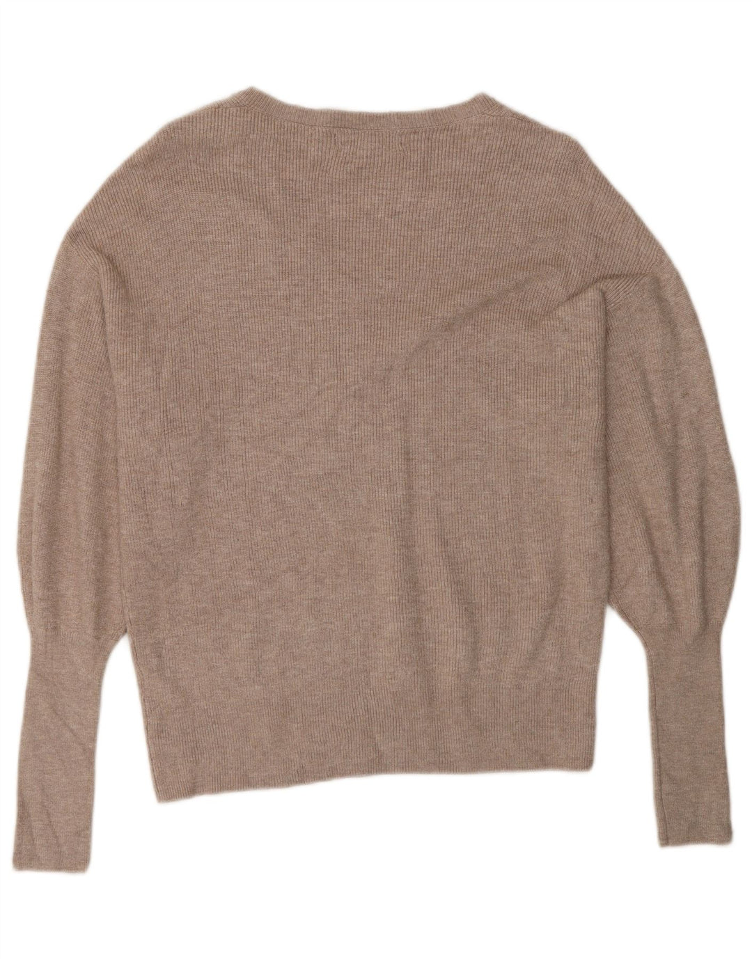 Marks & Spencer Dame Oversized V-hals sweater UK 6 XS Beige