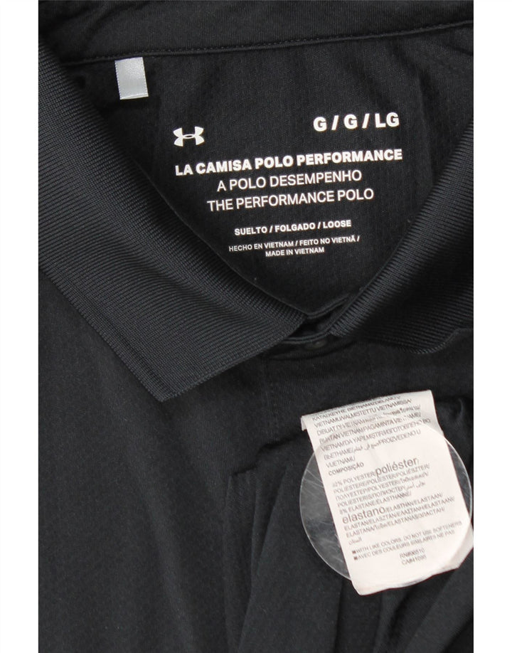 UNDER ARMOUR Herre poloshirt Stor sort polyester