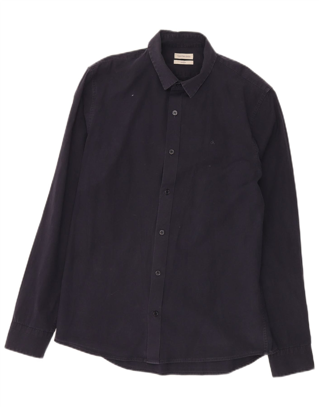 CALVIN KLEIN JEANS Herreskjorte Medium Navyblå Bomuld
