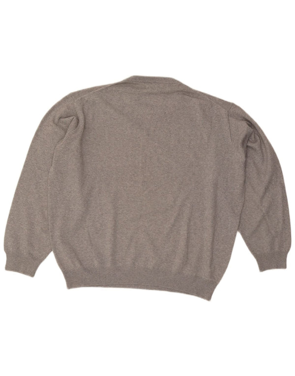 Pierre Cardin Herre sweater med rund hals XL Grå Akryl
