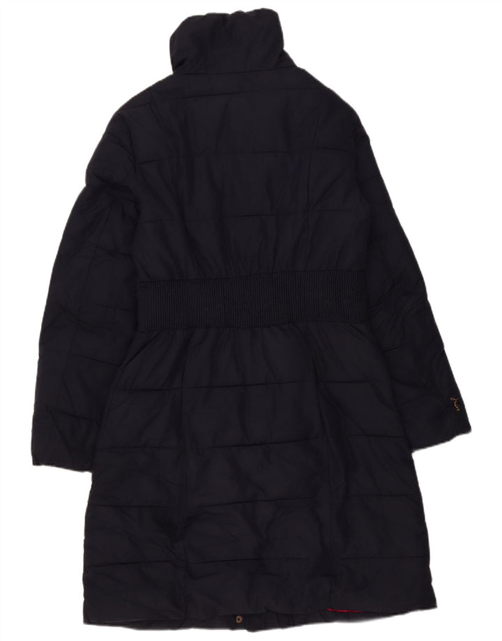 Joules Dame Polstret Frakke UK 12 Medium Navy Blue Polyester