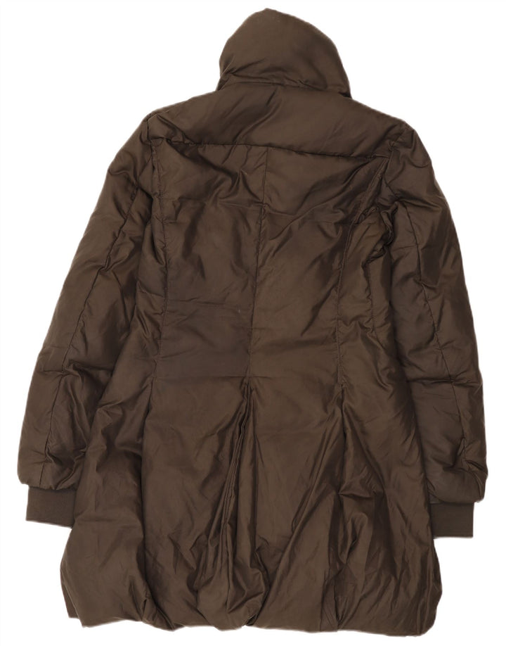 Marithe Francois Girbaud Dame Polstret Frakke UK 10 Small Brown Polyester