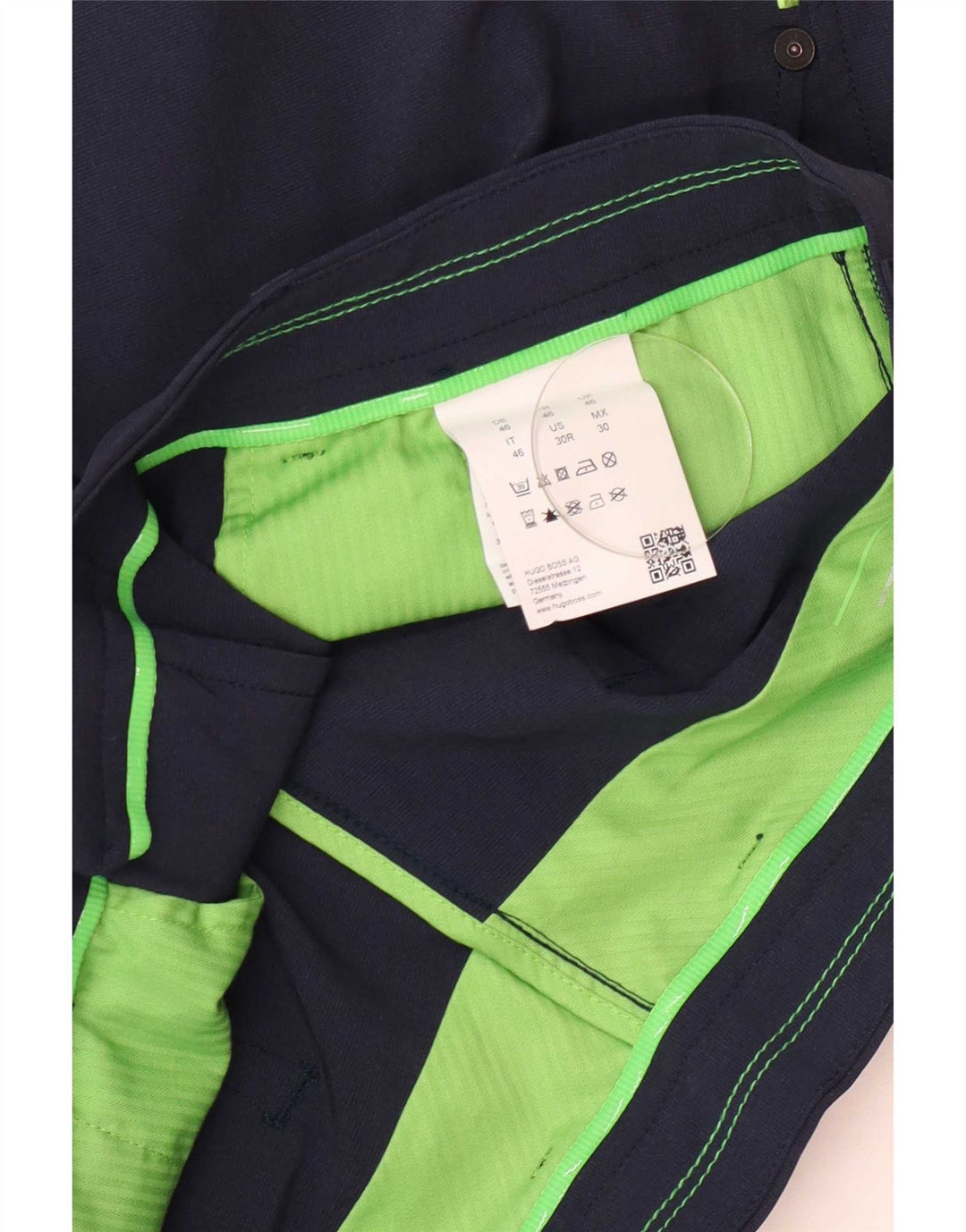 Hugo Boss Herre Slim Chino Bukser W30 L31 Marineblå Polyester