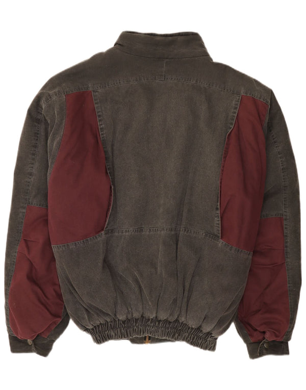 Whisper Herre Bomber Polstret Jakke UK 40 Stor Grøn Colourblock