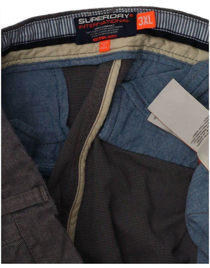 Superdry Slim Chino Bukser til mænd 3XL W46 L31 Grå Bomuld