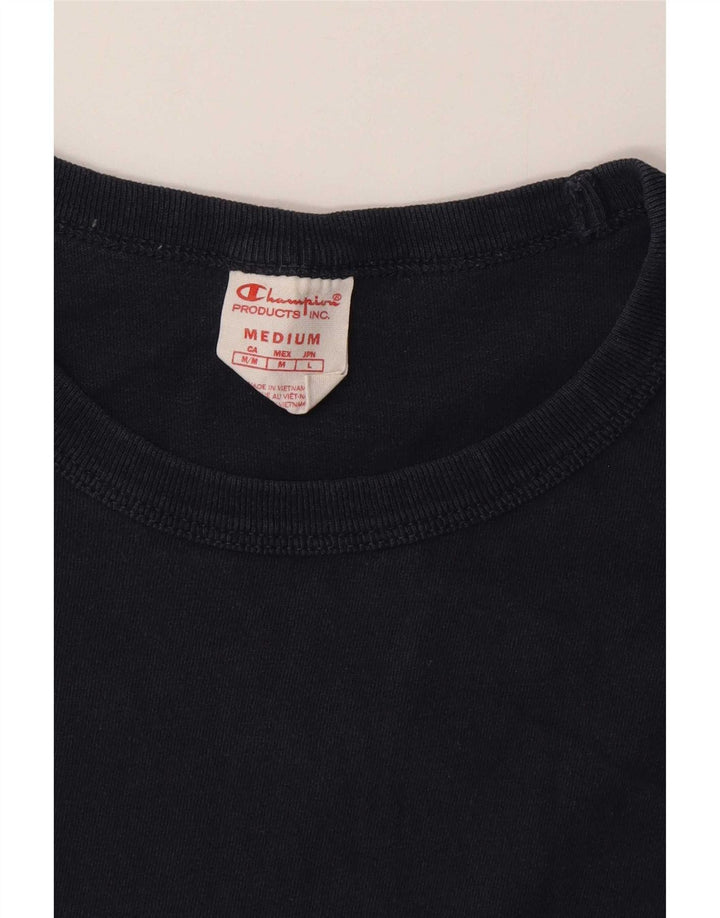 Champion Dame T-Shirt Top UK 14 Medium Navy Blue