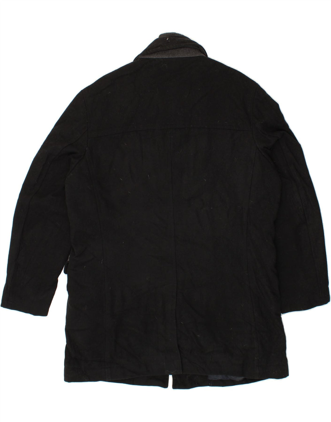 MICHAEL KORS Mens Overcoat UK 42 XL Black Wool Vintage Michael Kors and Second-Hand Michael Kors from Messina Hembry 
