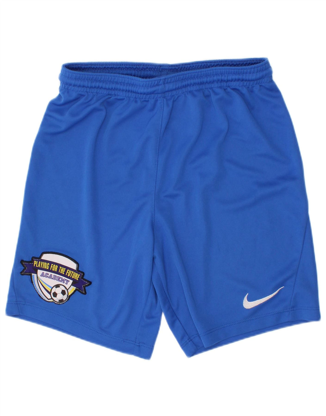Nike drenge Dri Fit grafiske sportsshorts 10-11 år mellemblå polyester